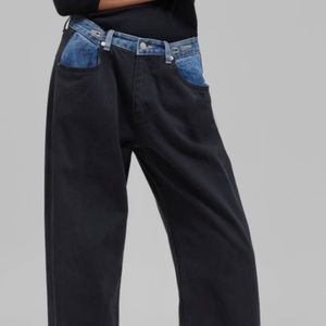 The Frankie Shop - Hayla Contrast Denim Pants (Always sold-out on website)
